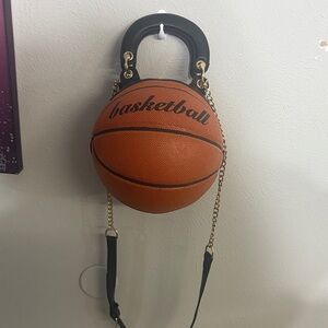 Basketball Design Black and Brown Women's Bag
